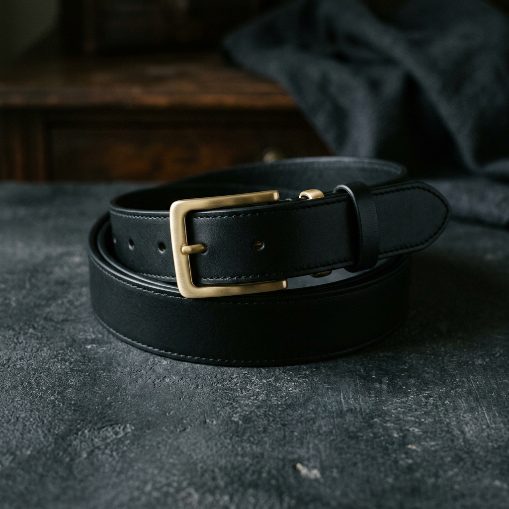 Classic Gold-Buckle Belt